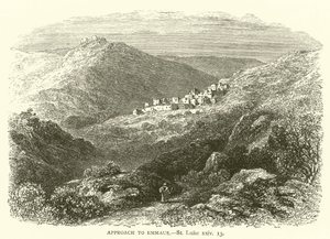 Tilnærmelse til Emmaus, St. Lukas, xxiv af English School