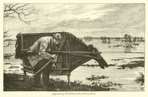 Approaching Wild Duck with Stalking-Horse  af English School