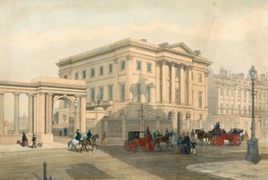 Apsley House og indgang til Hyde Park Corner, Piccadilly, London af English School