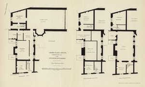 Arkitektoniske planer for Crosby Place af English School