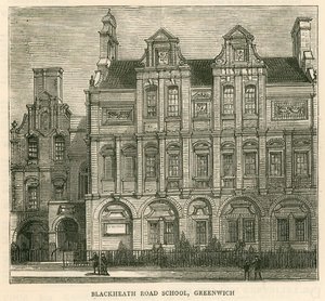 Arkitektur af London School Board: Blackheath Road School, Greenwich, London af English School