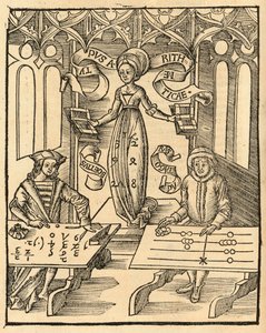 Arithmetica from the Margarita Philosophica by Gregor Reischdani af English School