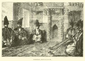 Armenian drawing-room  af English School