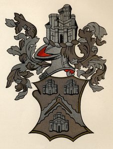 Våben givet til Masons Company of London, 12. Edward IV, 1472-73, fra The History of Freemasonry, bind II, udgivet af Thomas C. Jack, London, 1883 af English School