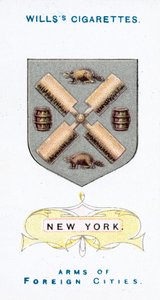 Arms of New York (chromolitho) af English School