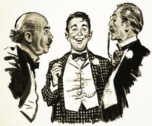 Arnold Bennett: en scene fra The Card af English School