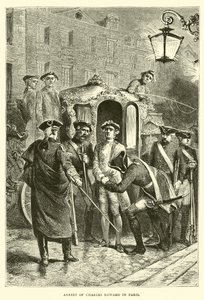 Arrestation af Charles Edward i Paris af English School
