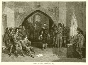Arrestation af Lord Strafford, 1640 af English School