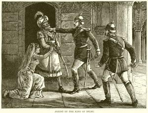 Verhaftung des Königs von Delhi