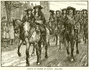 Ankunft von Charles in Oxford von English School