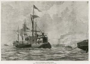 Ankomst af Cleopatras Needle til Gravesend af English School