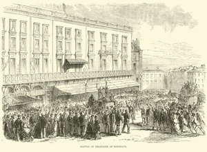 Delegeredes ankomst til Bordeaux, december 1870 af English School