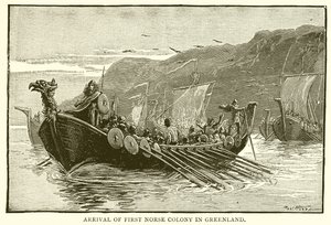 Ankomst af den første nordiske koloni til Grønland af English School
