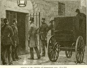 Ankomst af Mr. Parnell til Kilmainham fængsel af English School