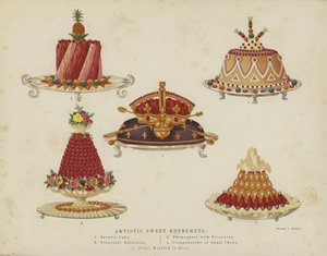 Kunstneriske søde entremets af English School