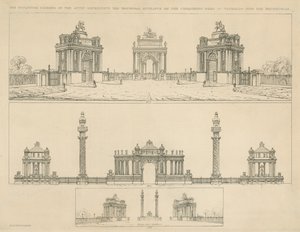 Kunstnere indtryk for monumenter af English School