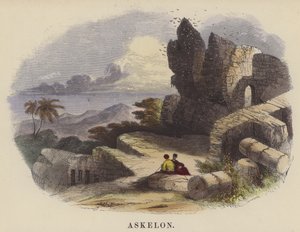Askelon (farvet gravering) af English School