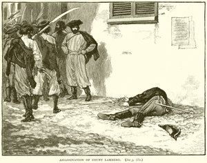 Ermordung von Graf Lamberg von English School