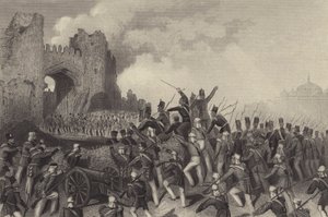 Assault of Delhi - erobring af Kashmiri-porten af English School
