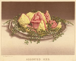 Assorterede is (farvelitografi) af English School