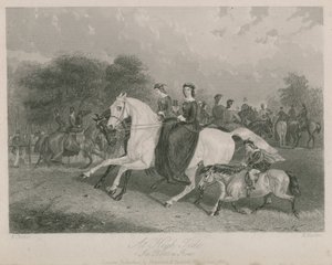 Ved højvande i Rotten Row, Hyde Park, London af English School