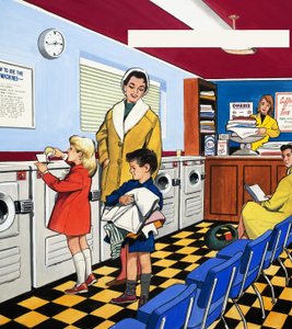 Ved vaskeriet af English School