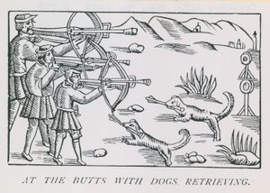 Beim Schießen mit Hunden, die apportieren von English School