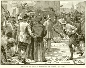 Angreb på Sir Charles Wetherell ved Bristol af English School