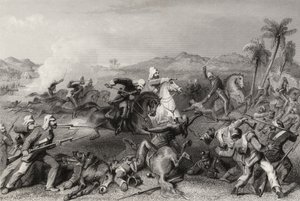 Angreb på Sealcote-mytteristerne af general Nicholsons irregulære kavaleri i 1857 fra 