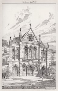 Augustine Congregational Church, Friar Street, Reading (gravering) af English School