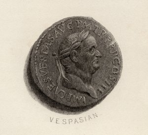 Aureus mønt, fra Vespasians æra, Titus Flavius Vespasianus