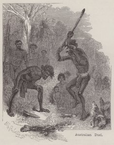 Australsk duel (gravering) af English School