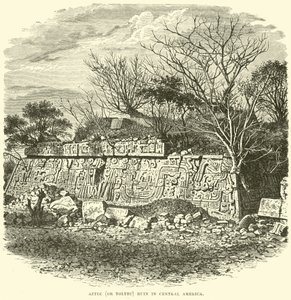 Aztec (eller Toltec) ruin i Mellemamerika af English School
