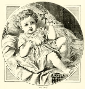 Baby er konge (gravering) af English School