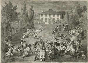 Bagnigge Wells House og Tea Gardens af English School