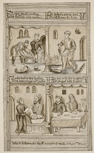 Bakers of York, 1595-1596 (sepia foto) af English School