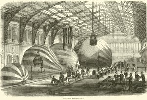 Ballonfabrik, oktober 1870 af English School