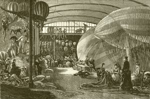 Ballonfabrik i Paris af English School