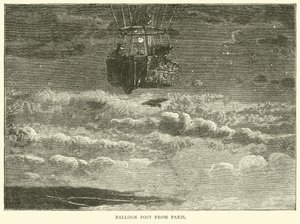 Ballonpost fra Paris, oktober 1870 af English School