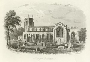 Bangor Cathedral, North Wales af English School