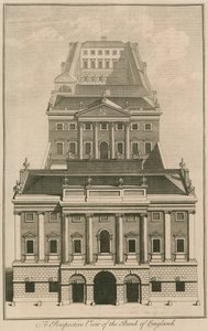 Bank of England, George Sampsons Building, 1734 af English School