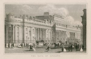 Bank of England, Sir John Soanes South Front, 1823 af English School