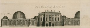 Bank of England, West Wing tilføjet af Sir Robert Taylor, 1783 af English School