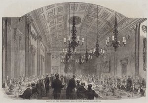 Banket i Fiskehandlernes Hall på Lord Mayor