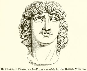 Barbarischer Gefangener von English School