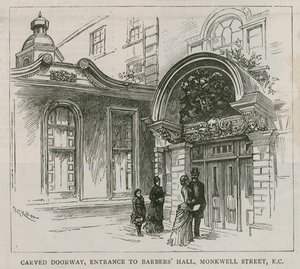 Barber Surgeons Hall, Monkwell Street, London af English School