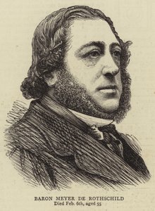 Baron Mayer de Rothschild (gravering) af English School