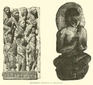 Bas-reliefs, Museum of Peshawur  af English School