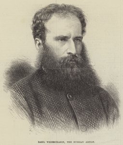 Basil Wereschagin, den russiske kunstner (gravering) af English School