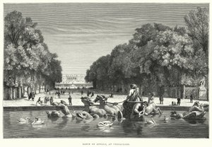 Apollons bassin i Versailles (gravering) af English School